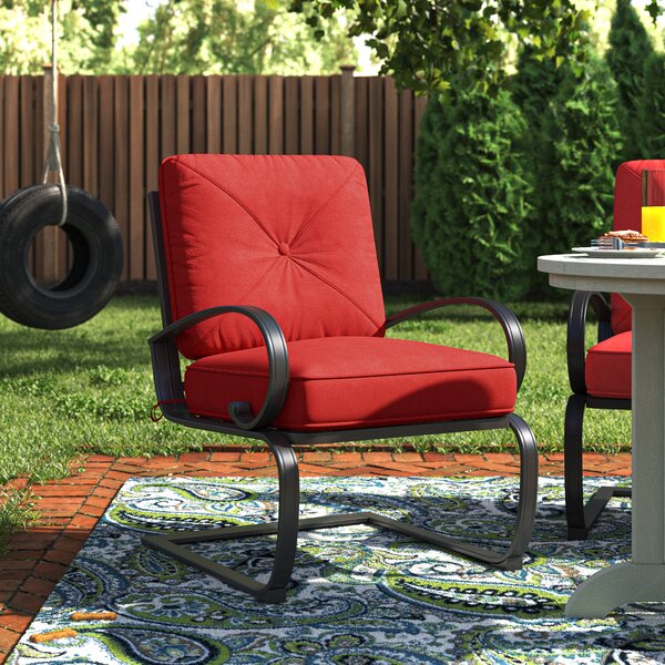 Outdoor metal best sale spring chairs